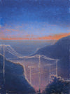 Fog Sunset Above One Gun