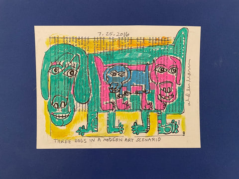 Three Dogs Modern Art