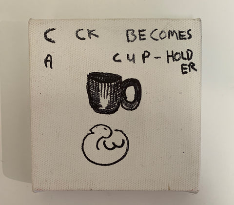 C*ck Becomes A Cup-Holder