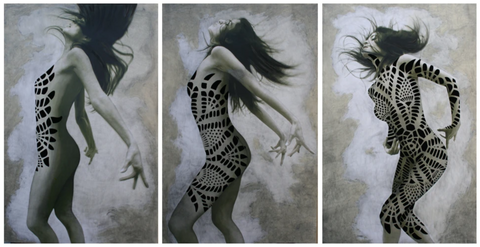 Paula Triptych - Laced Series