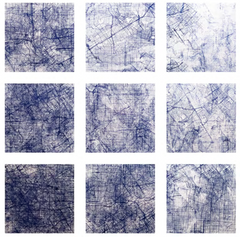 Lines of Desire (grid) - 40 x 40in.