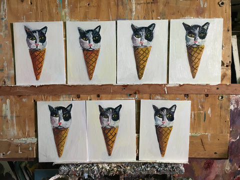 Ice Cream Cat Heads
