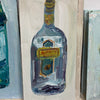 Blue and yellow bottle