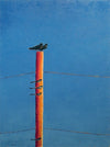 Birds Perched On A Pole 2