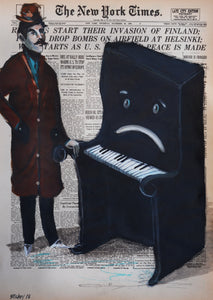 Man Comforting Sad Piano