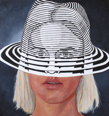 Under The Hat - 26 x 24in.